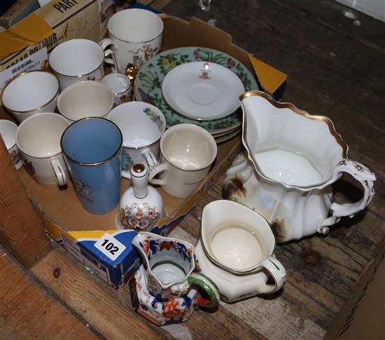Collection of Coronation mugs etc